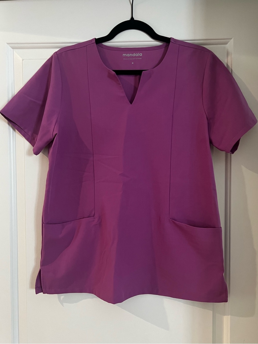 Mandala Women's Short Sleeve Tunic and Jogger Pants Set in Magenta